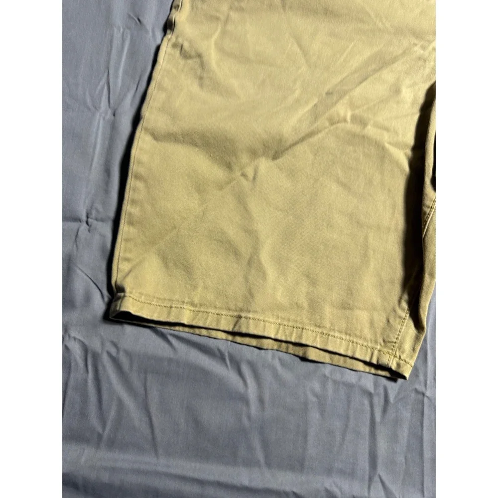Gap Slim Stretch Shorts Mens 38 Khaki Tan Good Five Pocket Casual Khakis
